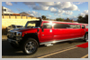 Candy Red Hummer Limousine hire Perth for School Ball or Wedding Limo Hire